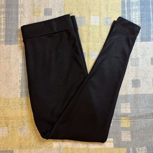 Matty M Women's Stretch Leggings Full Length Black - Size L